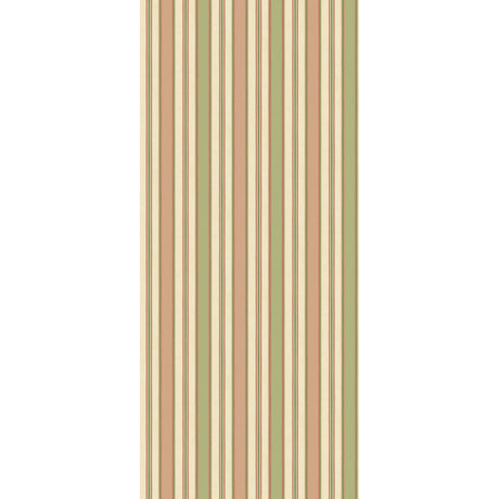 G P & J BAKER BW45131.6.0 MELBOURNE STRIPE SOFT RED/GREEN Wallpaper - Eade's Wallpaper