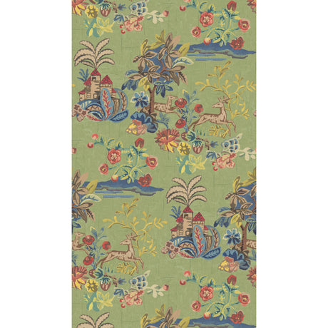 G P & J BAKER BW45138.3.0 KNIGHT'S TALE SPRING GREEN Wallpaper - Eade's Wallpaper