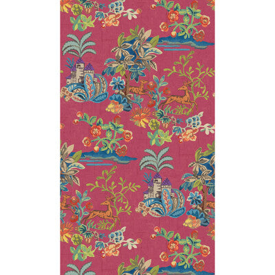 G P & J BAKER BW45138.4.0 KNIGHT'S TALE FUCHSIA Wallpaper - Eade's Wallpaper