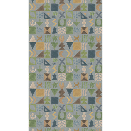 G P & J BAKER BW45139.6.0 POTATO PRINT BLUE Wallpaper - Eade's Wallpaper