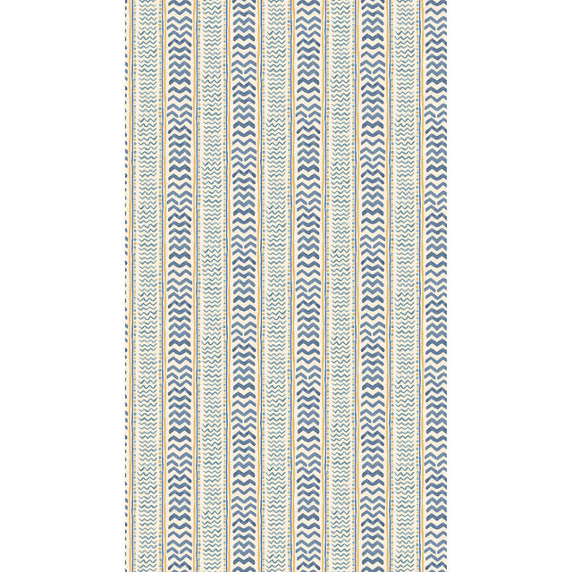 G P & J BAKER BW45140.4.0 WRIGGLE ROOM BLUE/YELLOW Wallpaper - Eade's Wallpaper