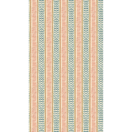 G P & J BAKER BW45140.5.0 WRIGGLE ROOM TEAL/SPICE Wallpaper - Eade's Wallpaper