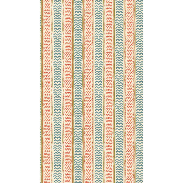 G P & J BAKER BW45140.5.0 WRIGGLE ROOM TEAL/SPICE Wallpaper - Eade's Wallpaper