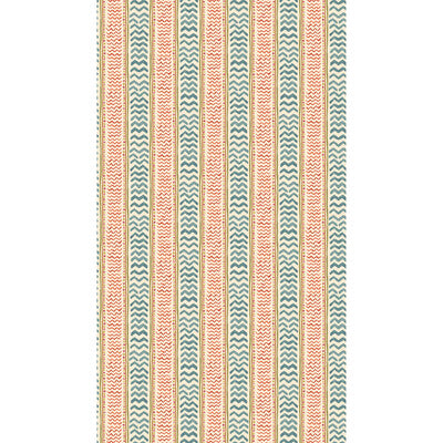 G P & J BAKER BW45140.5.0 WRIGGLE ROOM TEAL/SPICE Wallpaper - Eade's Wallpaper