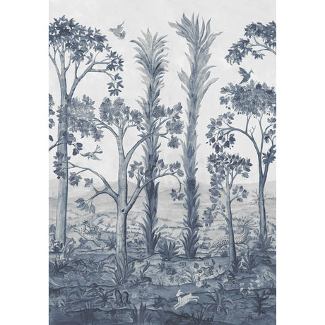 G P & J BAKER BW45141.2.0 TALL TREES DELFT BLUE Wallpaper - Eade's Wallpaper