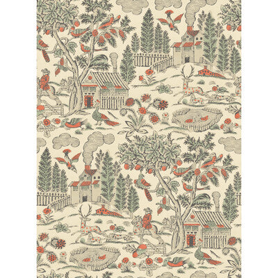 G P & J BAKER BW45143.3.0 HOME PARK ANTIQUE Fabric - ROYAL COURT WALLPAPERS