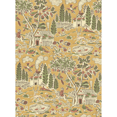G P & J BAKER BW45143.4.0 HOME PARK OCHRE Fabric - ROYAL COURT WALLPAPERS