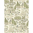 G P & J BAKER BW45143.5.0 HOME PARK SOFT GREEN/BLUE Fabric - ROYAL COURT WALLPAPERS