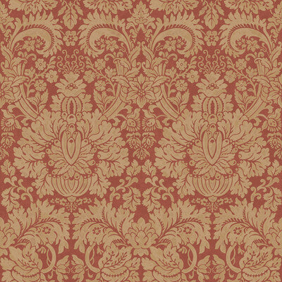 G P & J BAKER BW45146.3.0 QUEEN'S DAMASK OLD RED Fabric - ROYAL COURT WALLPAPERS