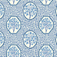 G P & J BAKER BW45148.2.0 ROYAL MAZE ROYAL BLUE Fabric - ROYAL COURT WALLPAPERS