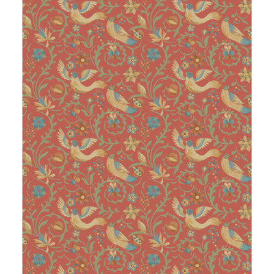 G P & J BAKER BW45149.3.0 ROYAL COURT RED Fabric - ROYAL COURT WALLPAPERS