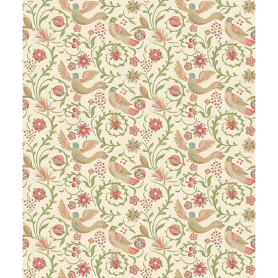 G P & J BAKER BW45149.6.0 ROYAL COURT PINK/GREEN Fabric - ROYAL COURT WALLPAPERS
