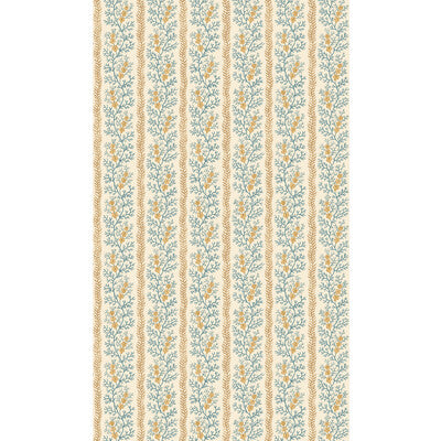 G P & J BAKER SYMINGTON BW45158.4.0 in OCHRE/BLUE Wallpaper 