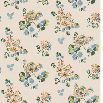 G P & J BAKER FOREST FLOWER BW45163.3.0 in TEAL/SPICE Wallpa