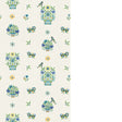 G P & J BAKER ROAR STITCH BW45165.3.0 in BLUE/GREEN Wallpape
