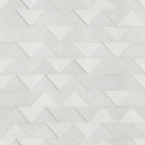Fine Decor C88608 Matrix Silver Triangle Wallpaper
