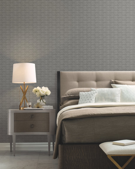 York CA1512 High Society Black Wallpaper