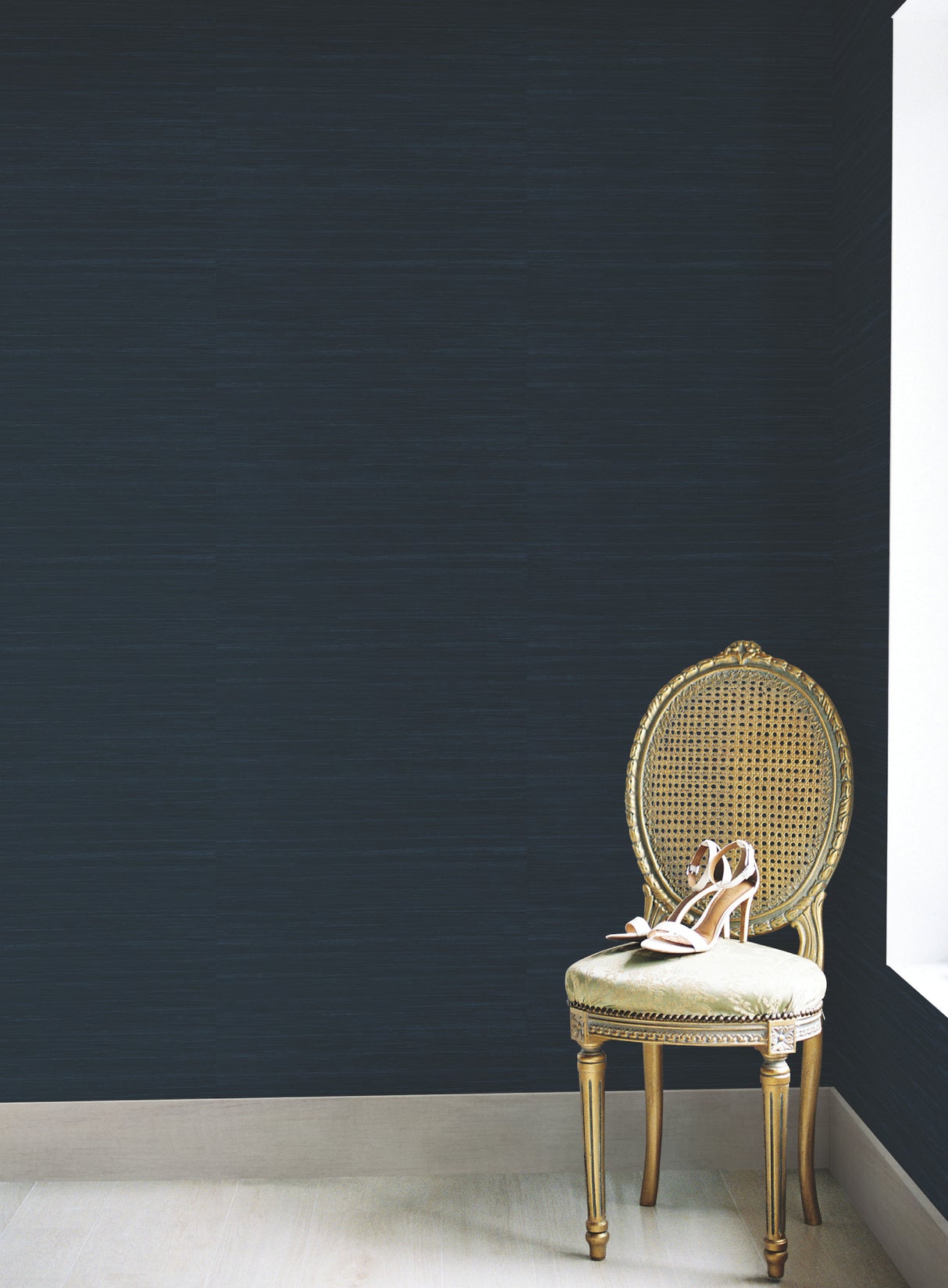 York CA1578 Ragtime Silk Blue Wallpaper