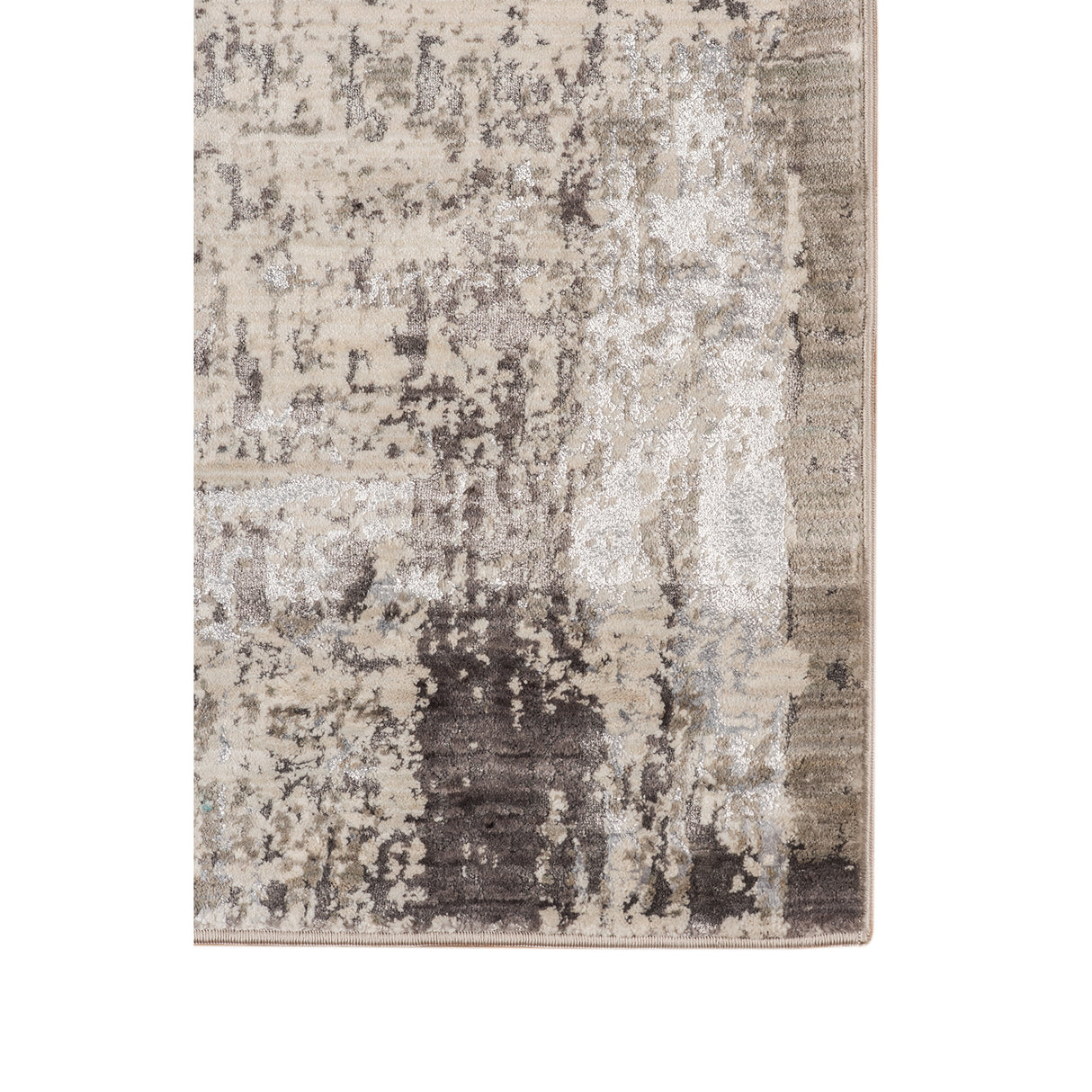 Amer Rugs CAM-49 Cambridge Contemporary Metallic Sheen Runner Rug, 2'6" X 8' Area Rug