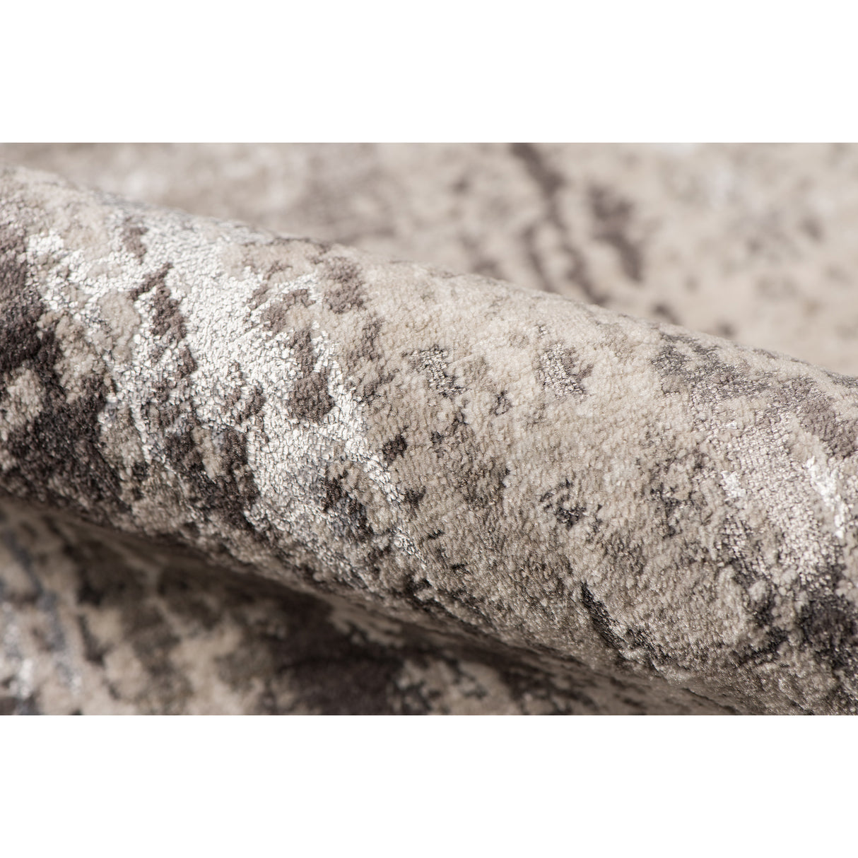 Amer Rugs CAM-49 Cambridge Contemporary Metallic Sheen Runner Rug, 2'6" X 8' Area Rug
