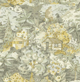 Caroline et Bettina CBS4505 Yellow Grey le Forestier Peel & Stick Wallpaper