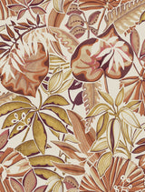 Caroline et Bettina CBS4515 Amber Feuilles Peel & Stick Wallpaper