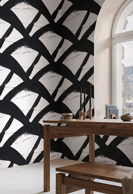 York CC1301 Entanglement Black Wallpaper