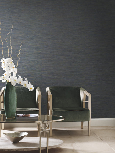 York CD1033N Ramie Weave Grey Wallpaper