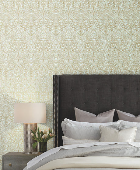 York CD4008 Paradise Blue Metallic Wallpaper