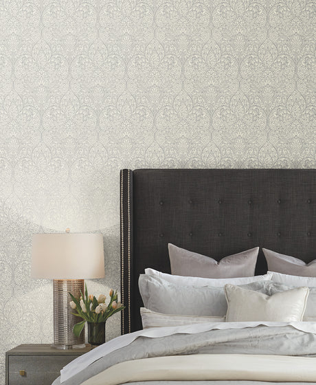 York CD4011 Paradise  Grey Metallic Wallpaper