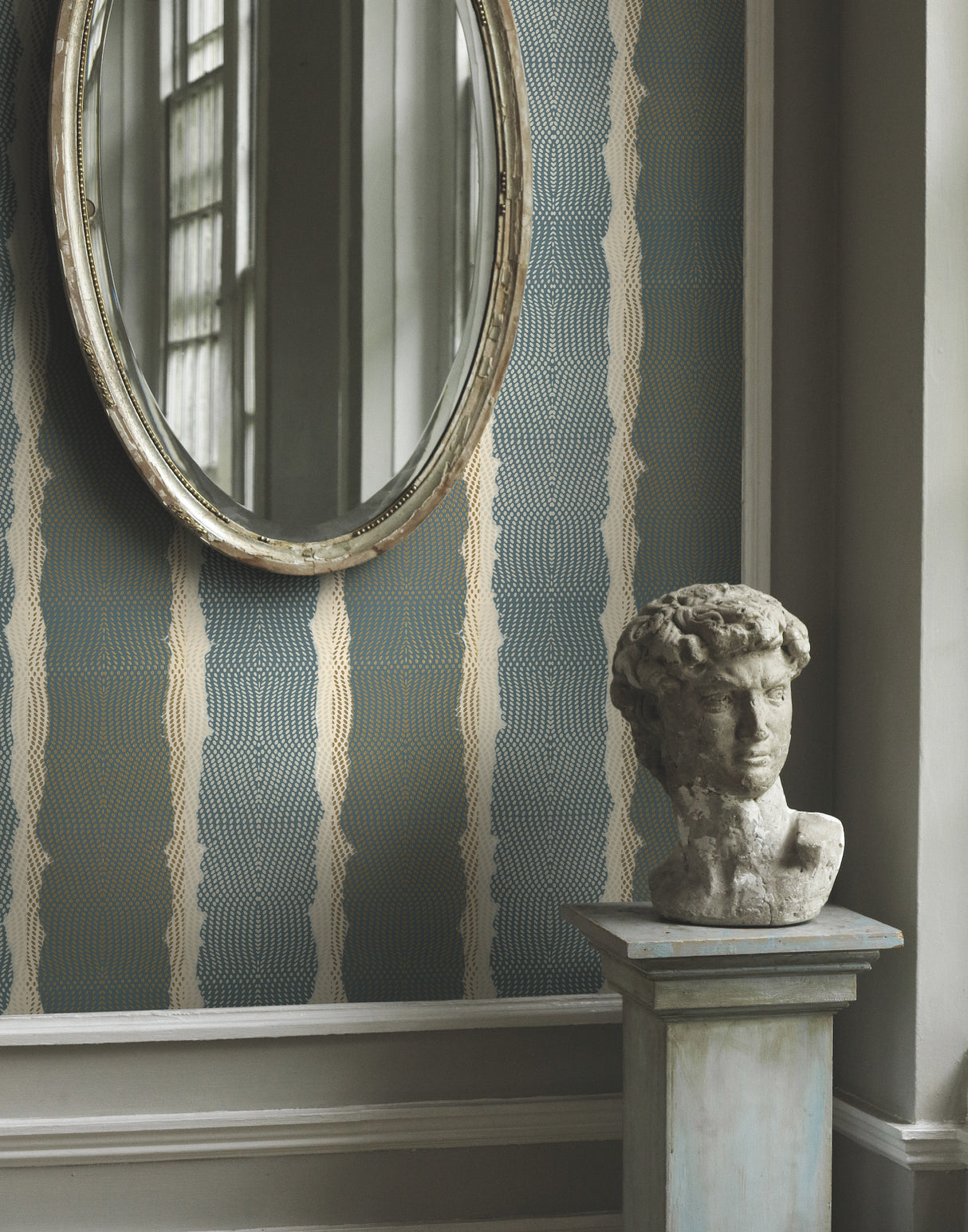 York CE3961 Indigenous Teal Wallpaper