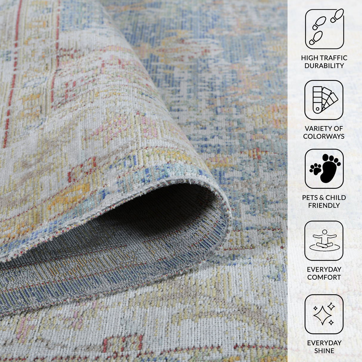 Amer Rugs CEN-18 Century Vintage Medallion /Ivory Area Rug