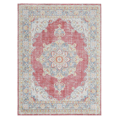 Amer Rugs CEN-20 Century Vintage Medallion /Teal Area Rug