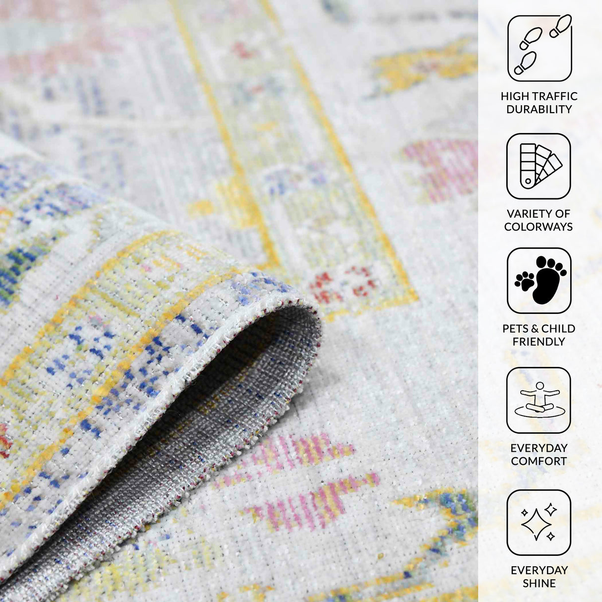 Amer Rugs CEN-22 Century Vintage Bordered Area Rug