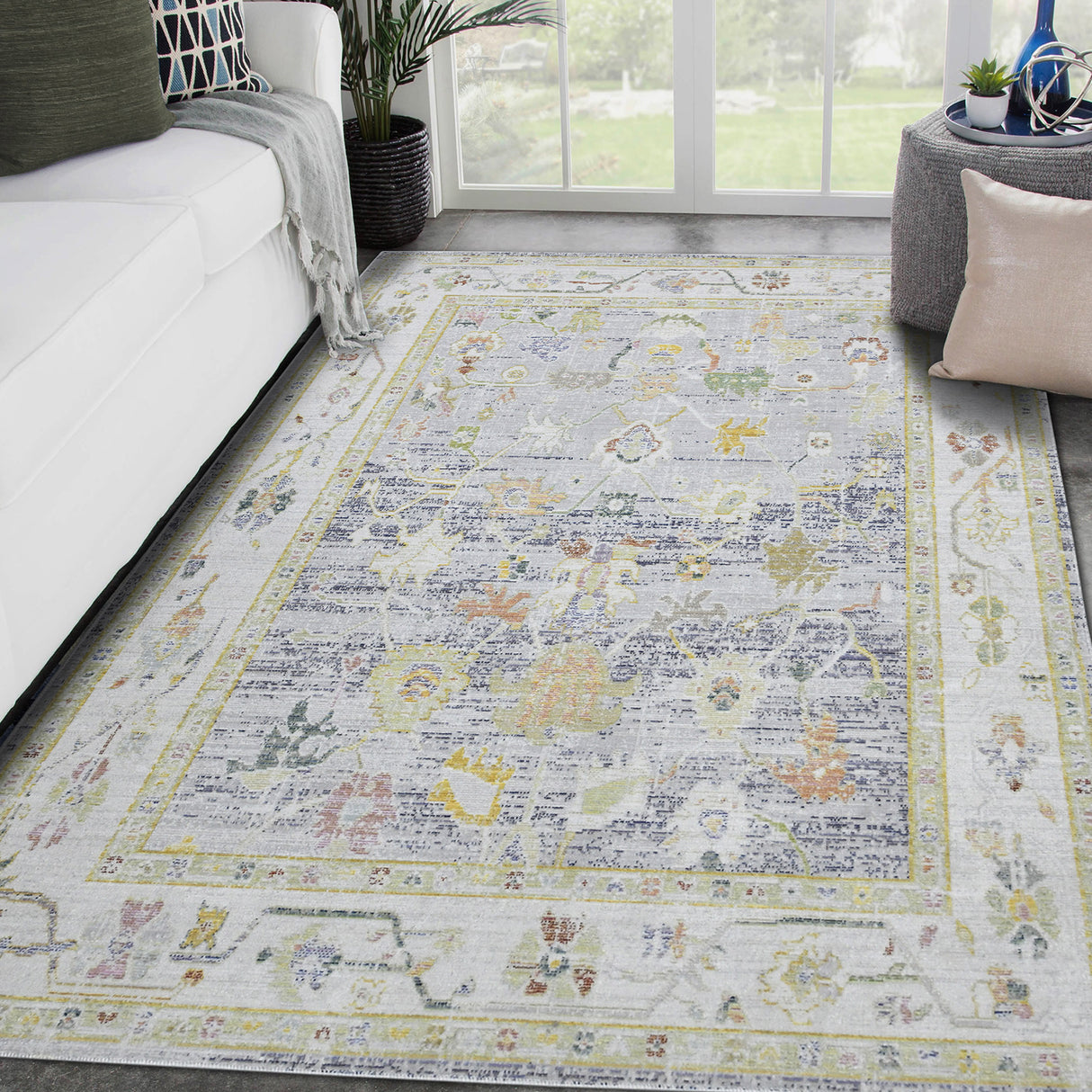 Amer Rugs CEN-22 Century Vintage Bordered Area Rug