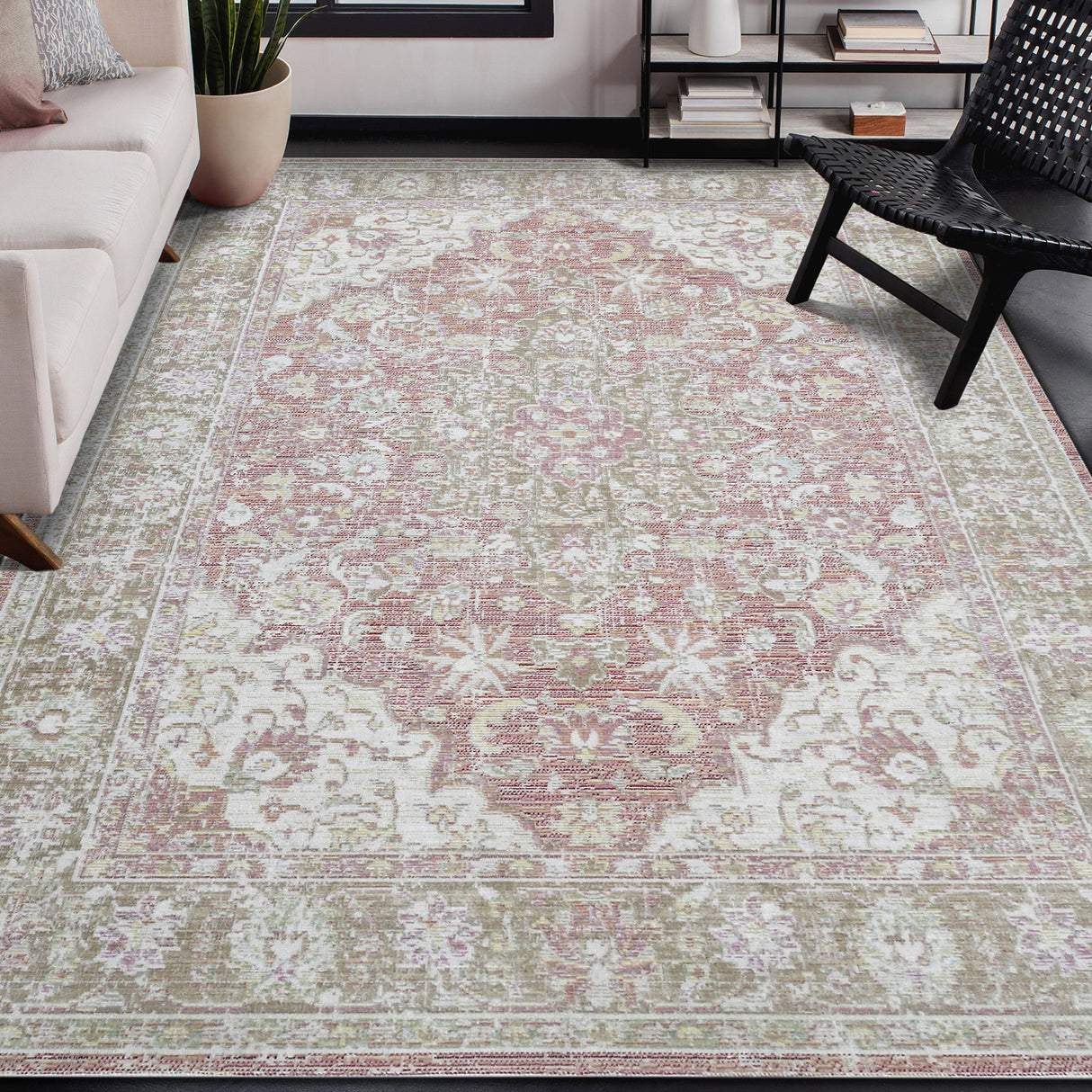 Amer Rugs CEN-23 Century Vintage Bordered Area Rug