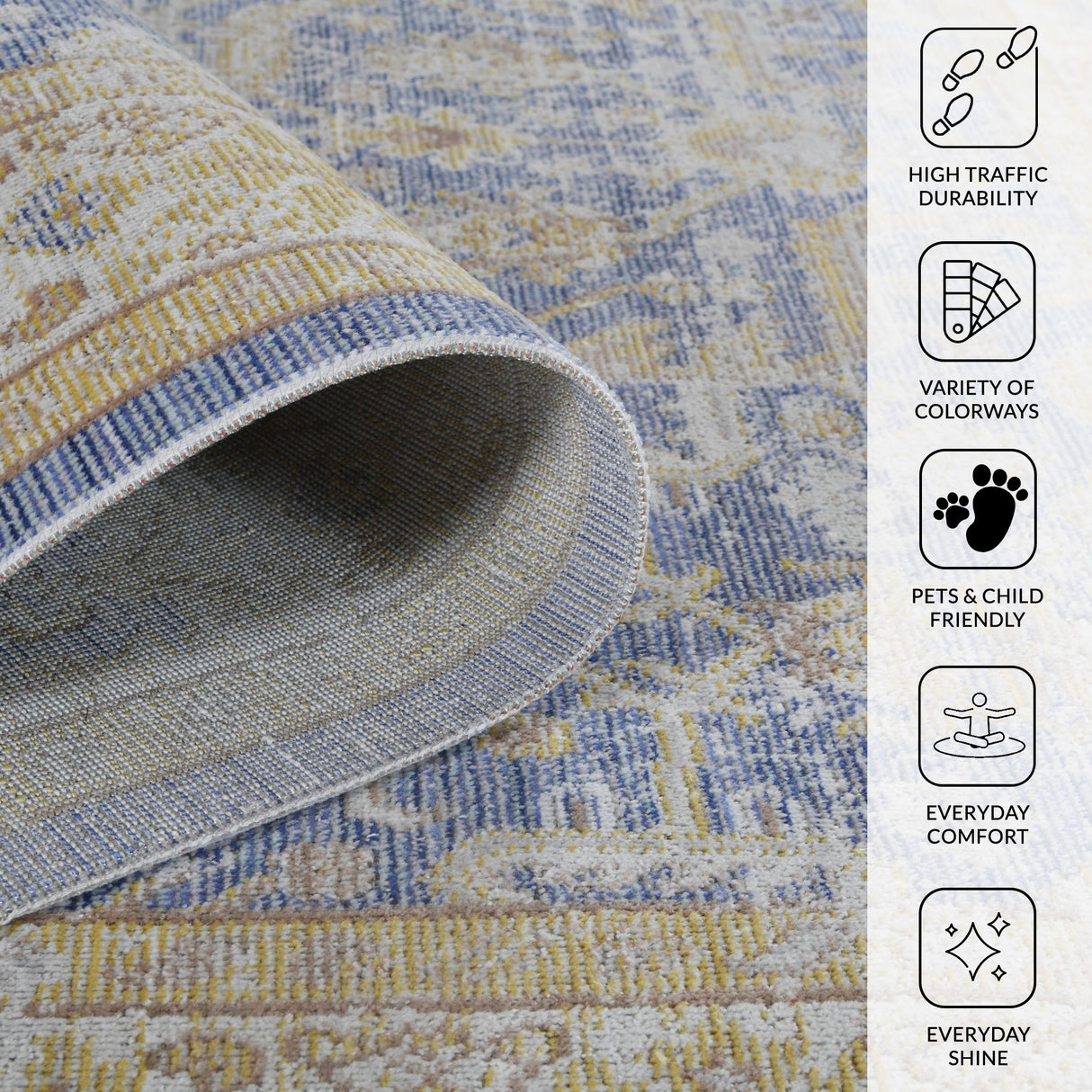 Amer Rugs CEN-6 Century Vintage Bordered /Ivory Area Rug