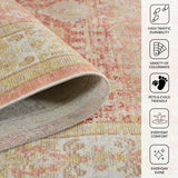 Amer Rugs CEN-8 Century Vintage Bordered /Ivory Runner Rug, 2'6" X 8' Area Rug