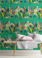 Ohpopsi CEP50111W Sierra Green Urban Tropic Wallpaper