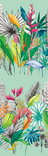 Ohpopsi CEP50112W Sierra Mint Urban Tropic Wallpaper