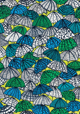 Ohpopsi CEP50117W Dara Chartreuse Jolly Brollies Wallpaper