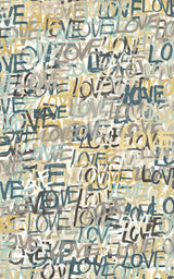 Ohpopsi CEP50121W Indio Neutral Love Scribble Wallpaper