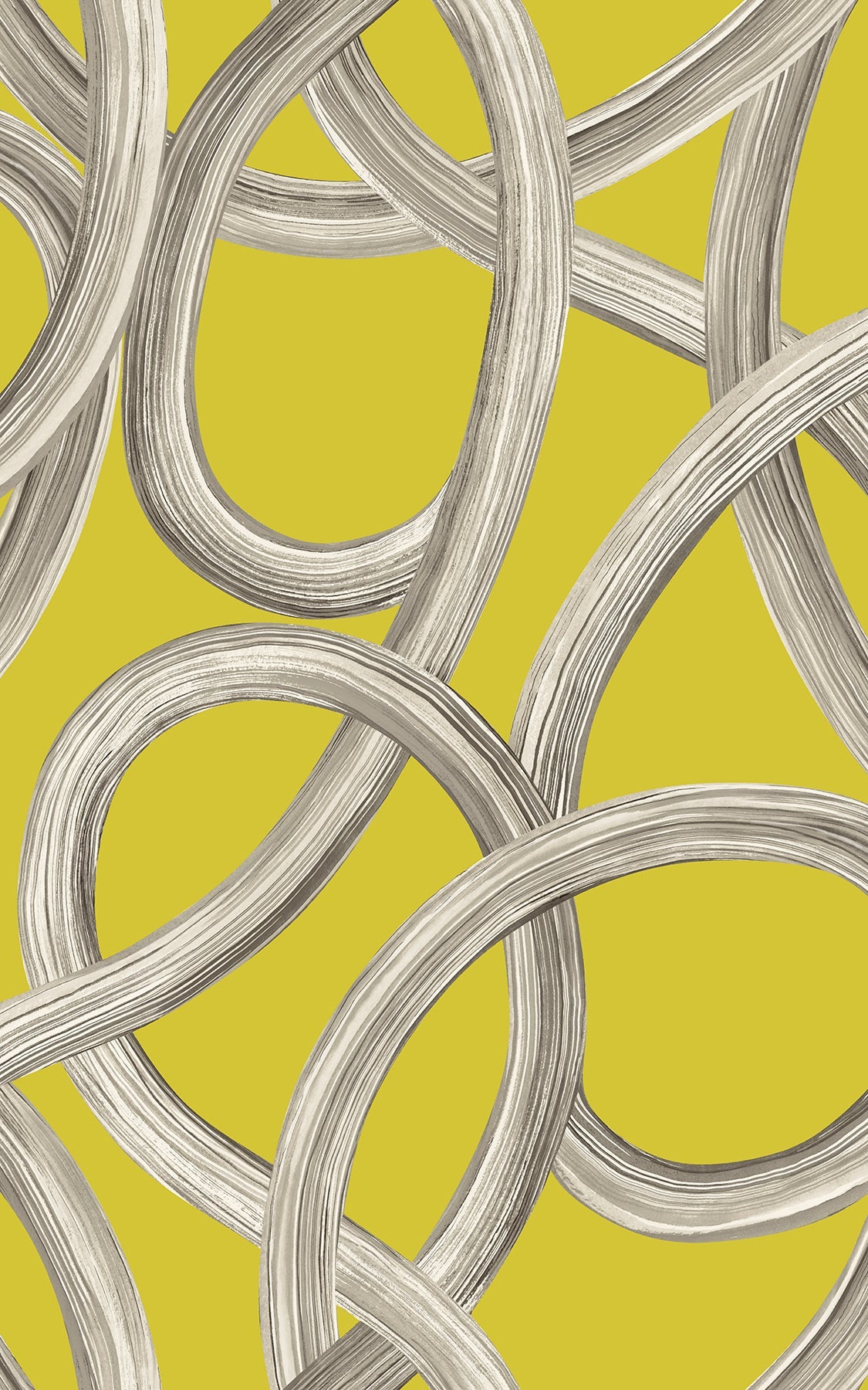 Ohpopsi CEP50125W Calix Chartreuse Twisted Geo Wallpaper