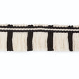 Schumacher CF3021-6 GORDON CUT FRINGE in IVORY/EBONY Trim - 