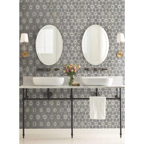 York CI2303 Everlasting Blue & Silver Wallpaper