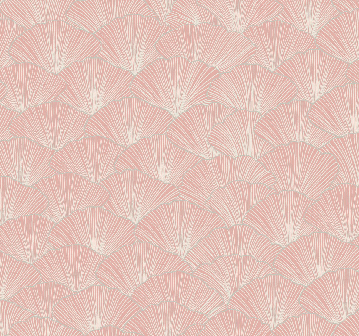 York CI2334 Luminous Gingko Coral Wallpaper