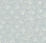 York CI2338 Luminous Gingko Blue Wallpaper