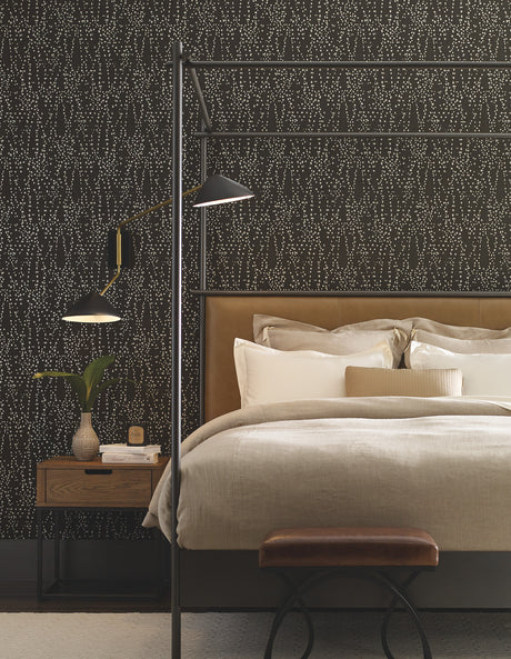 York CI2351 Star Struck Brown & Gold Wallpaper