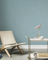 York CI2372 Diverging Diamonds Blue Wallpaper