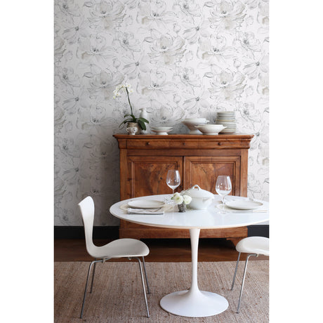 York CL2520 Floral Dreams Grey Wallpaper